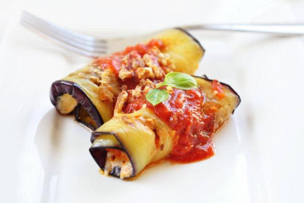 Eggplant parmigiana rolls - 250 g