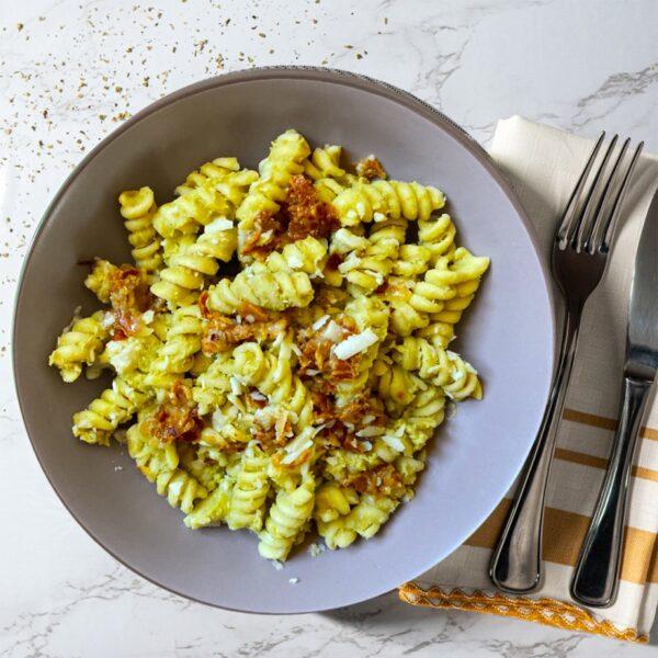 Fusilli in artisjok en guanciale room - 330 g