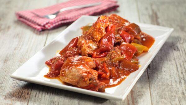 chicken and peppers - 18x220 g.