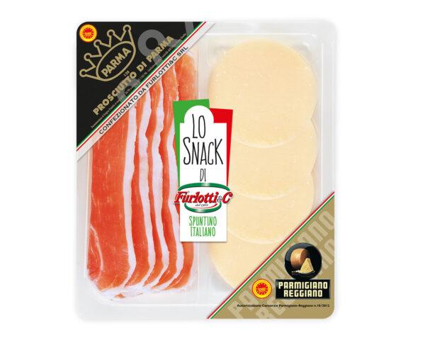 Raw ham and parmesan cheese - 10x100g