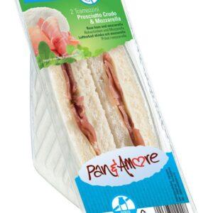 sandes de presunto e mozzarella sem lactose - 6x135g