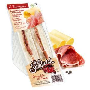 sándwich doble con jamón y queso - 6x150g