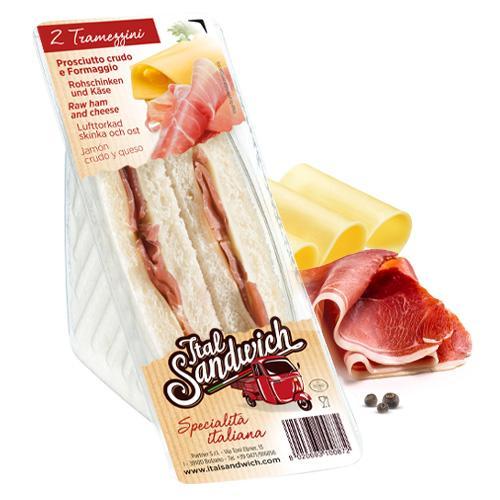 sándwich doble con jamón y queso - 6x150g