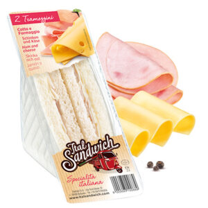 sándwich doble con jamón y queso - 6x150g
