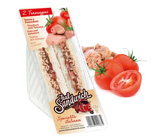 sandwich doble de atún y tomate - 6x150g