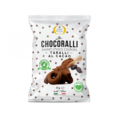 Taralli pugliesi com Cacau - 60x0,40g.